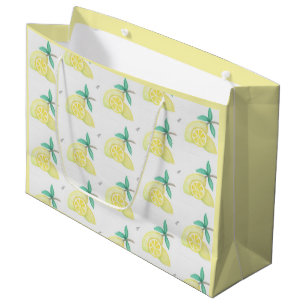 Grand Sac Cadeau Citrons