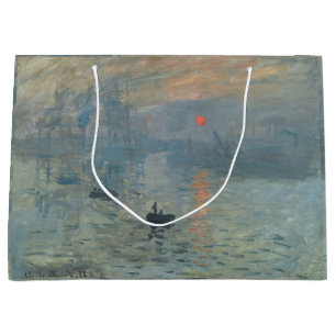 Grand Sac Cadeau Claude Monet Impression Soleil Levant
