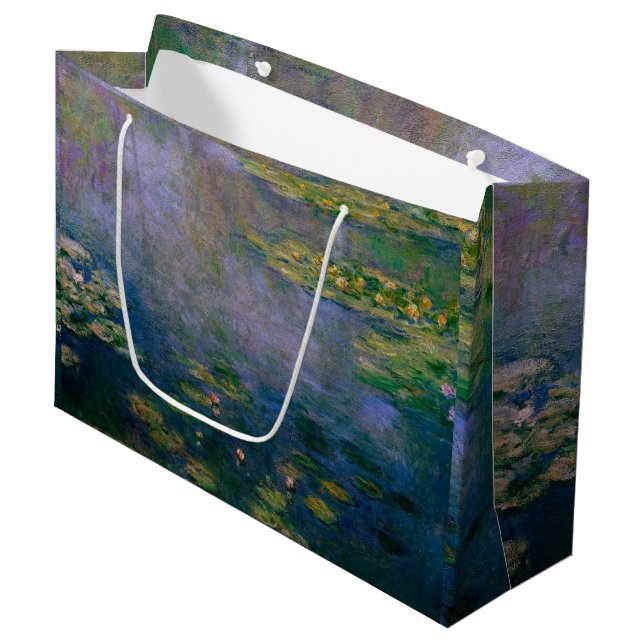 Grand Sac Cadeau Claude Monet - Lys d'eau (Devant Angle)