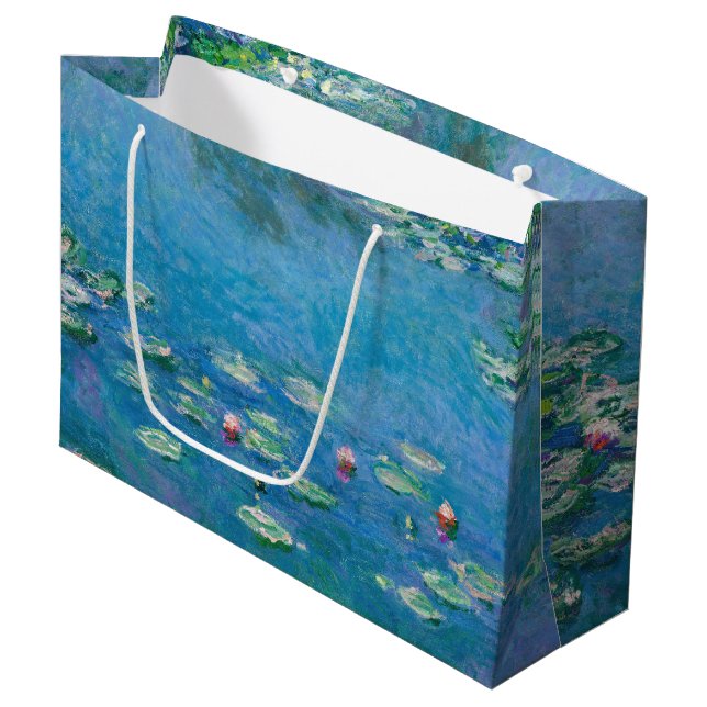 Grand Sac Cadeau Claude Monet - Nymphéas 1906 (Devant Angle)