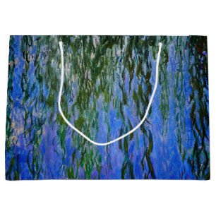 Grand Sac Cadeau Claude Monet - Nymphéas avec saule pleureur