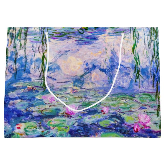 Grand Sac Cadeau Claude Monet - Nymphéas / Nymphéas 1919 (Devant)