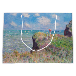 Grand Sac Cadeau Claude Monet - Promenade Cliff à Pourville