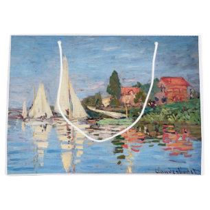 Grand Sac Cadeau Claude Monet - Regattas à Argenteuil
