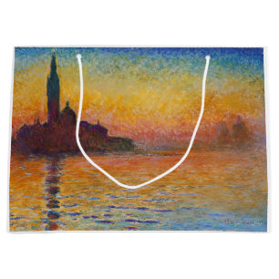 Grand Sac Cadeau Claude Monet - San Giorgio Maggiore à Dusk