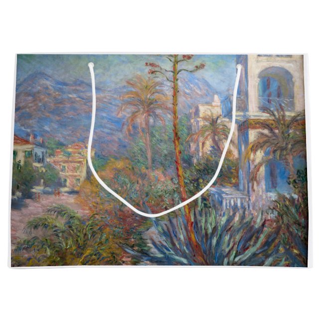 Grand Sac Cadeau Claude Monet - Villas à Bordighera (Devant)