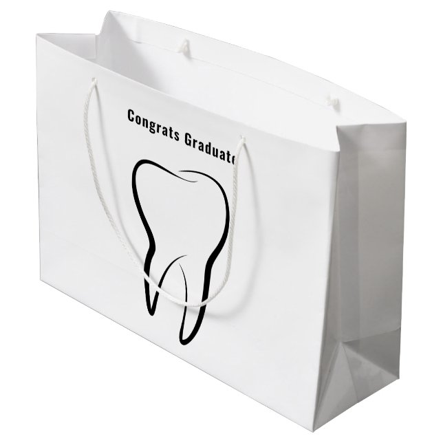 Grand Sac Cadeau Clinique dentaire dentaire Dentistry Graduation Mé (Dos Angle)