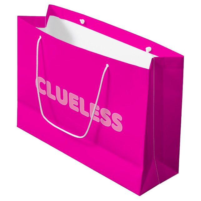 Grand Sac Cadeau Clueless I (Devant Angle)