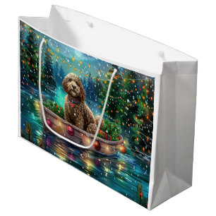 Grand Sac Cadeau Cockapoo Christmas Festive Voyage