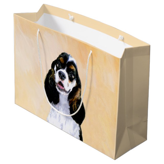 Grand Sac Cadeau Cocker Spaniel (Parti) Peinture - Art Chien origin (Dos Angle)