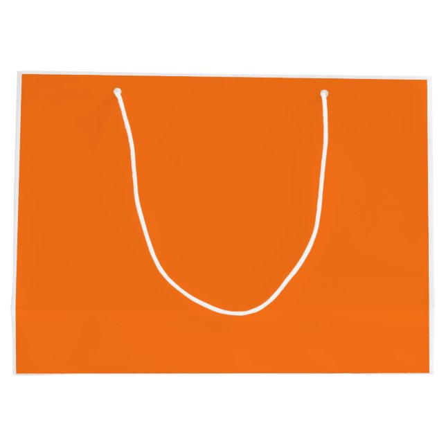 Grand Sac Cadeau Code hexadécimal citrouille FF7518 (Dos)