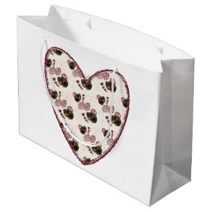 Grand Sac Cadeau Cœur de Truffe