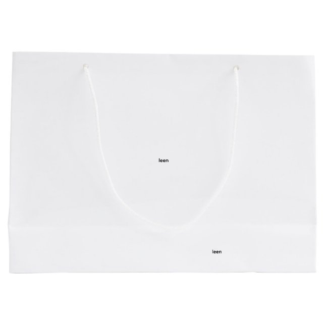 Grand Sac Cadeau cœur tendre (Dos)