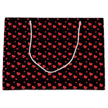 Coeurs de passion rouge brillant, motif romantique