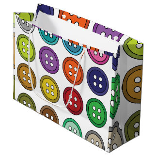 Grand Sac Cadeau Colorful Sewing Buttons Tailor Birthday