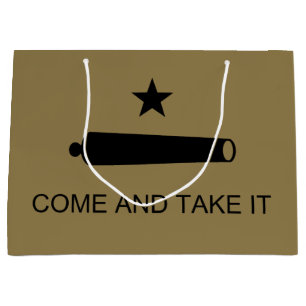 Grand Sac Cadeau Come & Take It ! Flag de Texas State