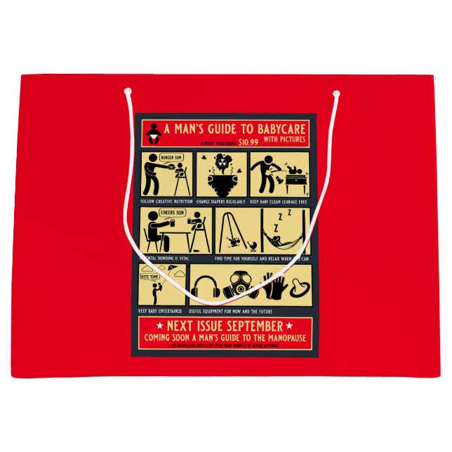 Grand Sac Cadeau Comment Être Un Père Guide (Devant)
