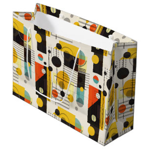 Grand Sac Cadeau Composition des formes géométriques colorées