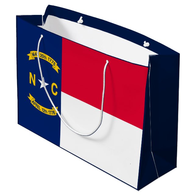 Grand Sac Cadeau Conception de drapeau d'état de la Caroline du (Dos Angle)