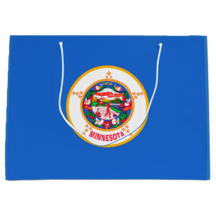 Grand Sac Cadeau Conception du drapeau de l'État du Minnesota