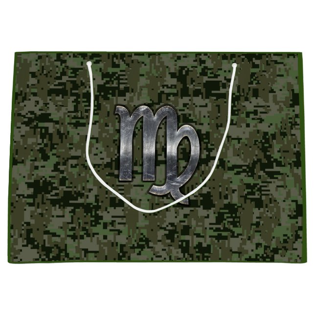 Grand Sac Cadeau Connexion Virgo Zodiac sur Camion numérique Woodla (Devant)