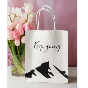 Grand Sac Cadeau Conserver Noir Moderne En Simple