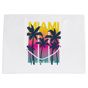 Grand Sac Cadeau Cool Miami Florida Graphic Design Tee - shirts, I 