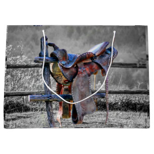 Grand Sac Cadeau Corral Fence Western