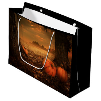 Grand Sac Cadeau Correctif citrouille