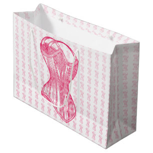 Grand Sac Cadeau Corset vintage de dames