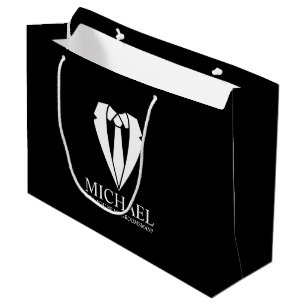 Grand Sac Cadeau Costume Mariage noir - Proposition de fabricant de