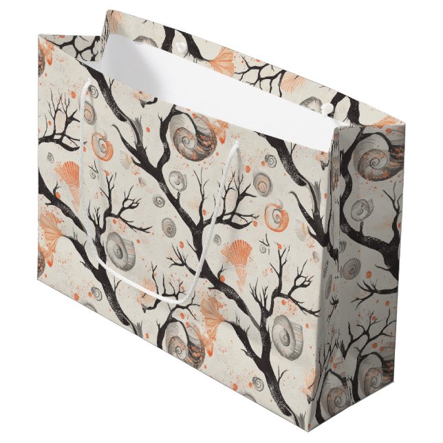 Grand Sac Cadeau Côtière rustique - Coquillages, Starfish, Reef (17 (Devant Angle)