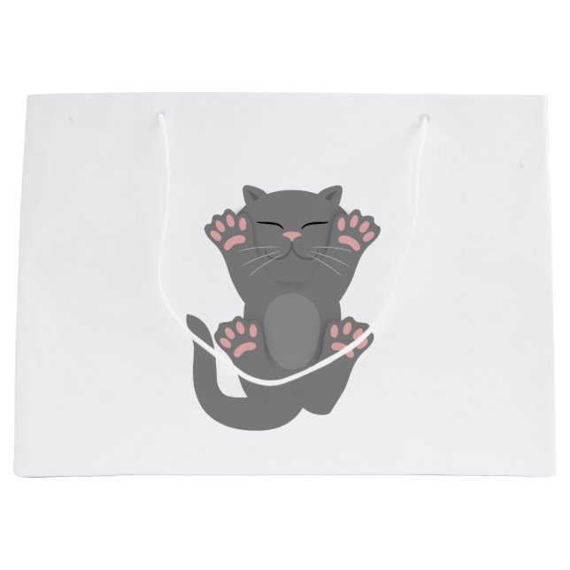 Grand Sac Cadeau Couchage de chat (Devant)