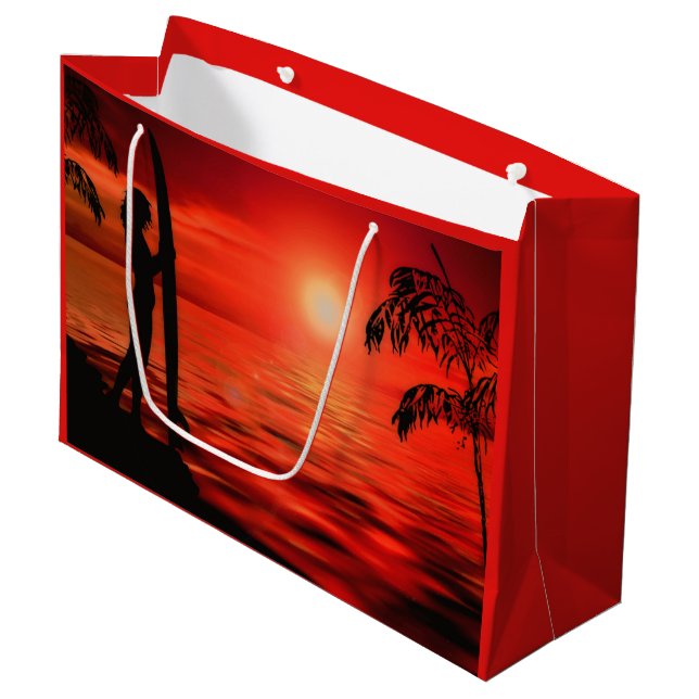 GRAND SAC CADEAU COUCHER DE SOLEIL SANGLANT (Devant Angle)