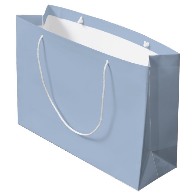 Grand Sac Cadeau couleur bleu (Dos Angle)