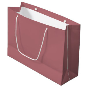 Grand Sac Cadeau Couleur solide Rose poussiéreux