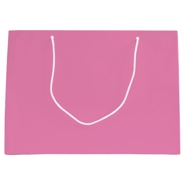 Grand Sac Cadeau Couleur solide simple rose (Devant)