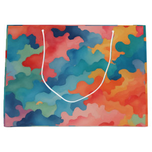 Grand Sac Cadeau couleurs de camouflage