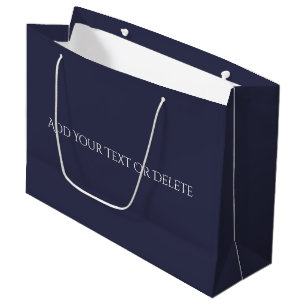 Grand Sac Cadeau Couleurs de tendance - Couleur bleu marine - Solid