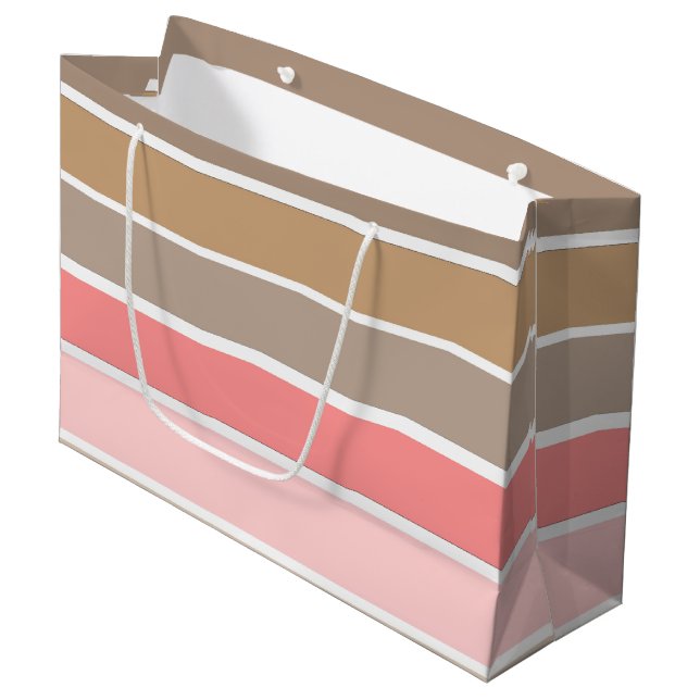 Grand Sac Cadeau Couleurs du coquillage de cône (Devant Angle)