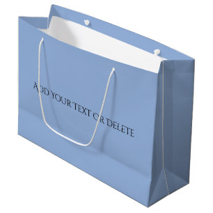 Grand Sac Cadeau Couleurs tendance - Couleur bleu poudre - Solide