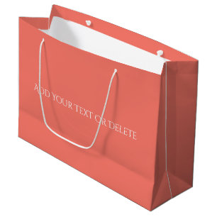 Grand Sac Cadeau Couleurs tendance - Couleur du coucher de soleil d