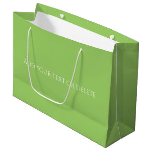 Grand Sac Cadeau Couleurs Tendances - Kiwi Vert Couleur - Solide