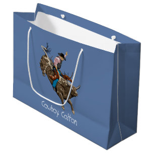 Grand Sac Cadeau Cowboy