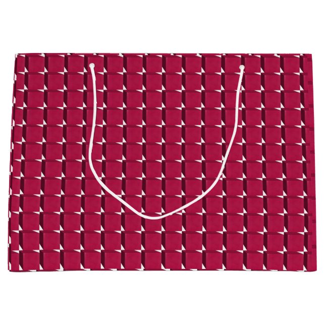 Grand Sac Cadeau Cranberry Cubes (Devant)