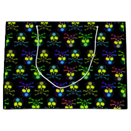 Grand Sac Cadeau Crânes de fantômes de pirates punk - Cobalt Nightm