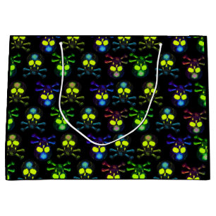 Grand Sac Cadeau Crânes de fantômes de pirates punk - Cobalt Nightm