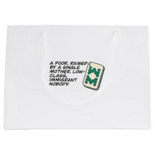 Grand Sac Cadeau Crazy Rich Asians Mahjong scène citation Classic