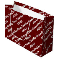 Create Your Own Name Birthday Large Venin Bag