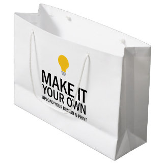 Grand Sac Cadeau Create Your Own Upload Photo